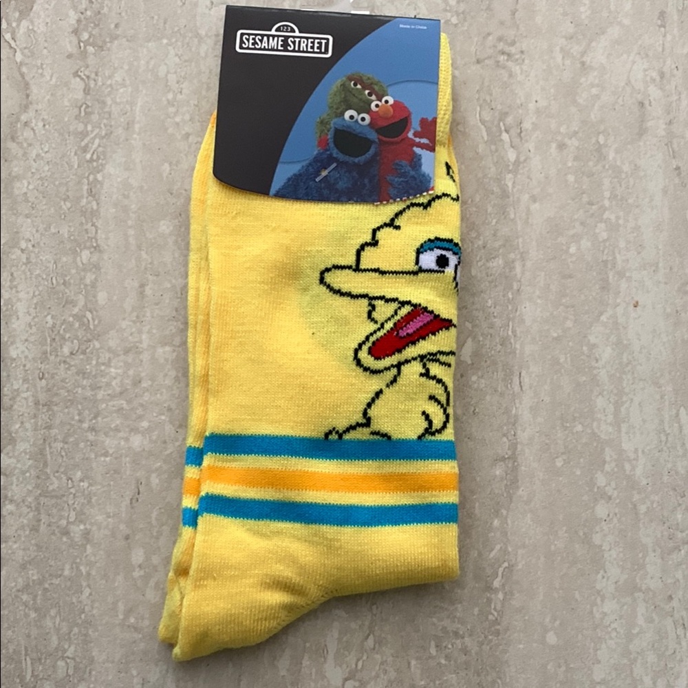 Sesame Street Yellow Socks for Men